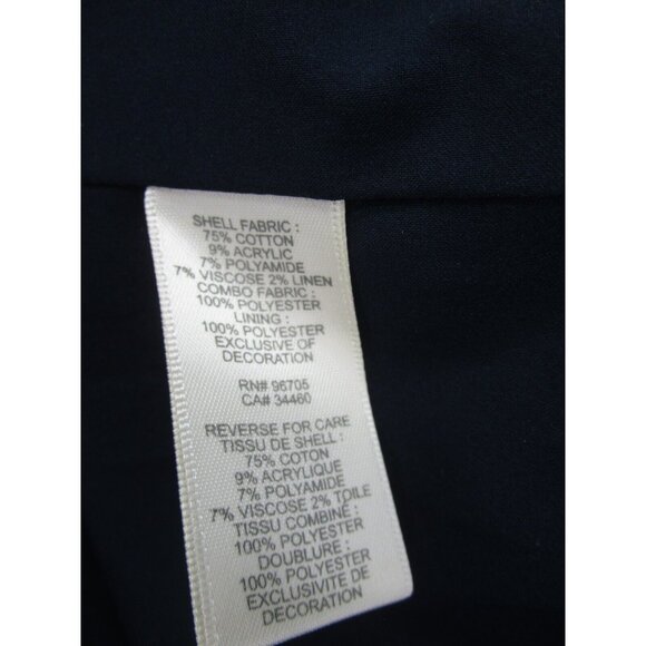 Rebecca Taylor Dress 6 Linen Blend Shift Cocktails Career Raw Hem - Picture 8 of 9